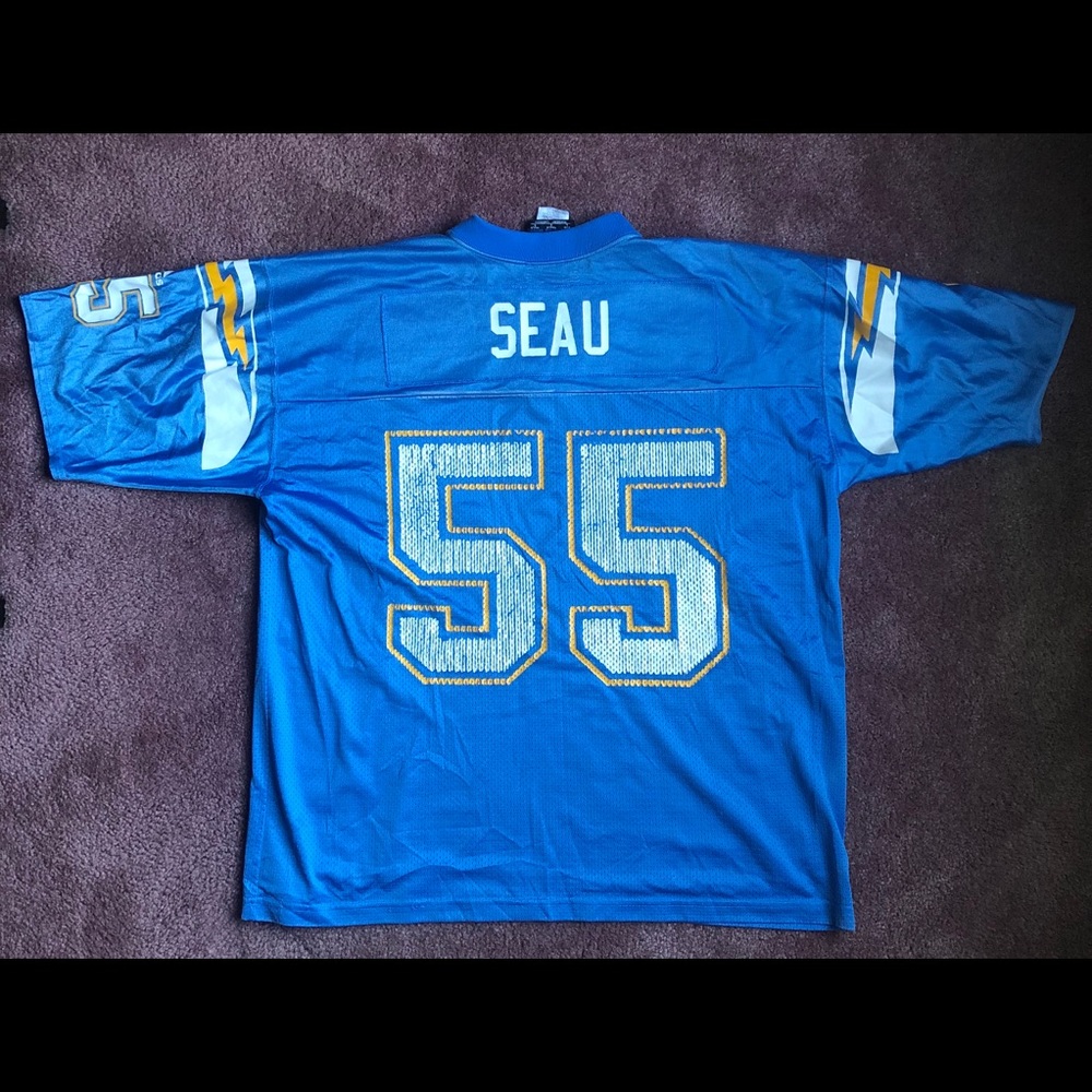 Junior Seau San Diego Chargers Powder Blue AFC